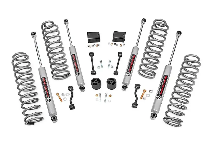 Rough Country 2.5 Inch Lift Kit Coils For 2024+ Jeep Wrangler JL Unlimited 79330