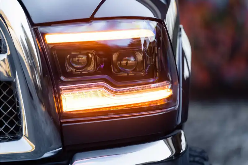 2009-2018 Dodge Ram 1500/HD Morimoto XB LED Headlights Amber DRL | LF520-A-ASM