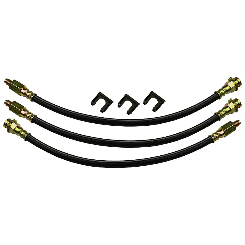 1960-64 Mercury Comet - Front Drum Brakes Rear Drum Hose Kit. Stock Rubber hoses. 6 pc