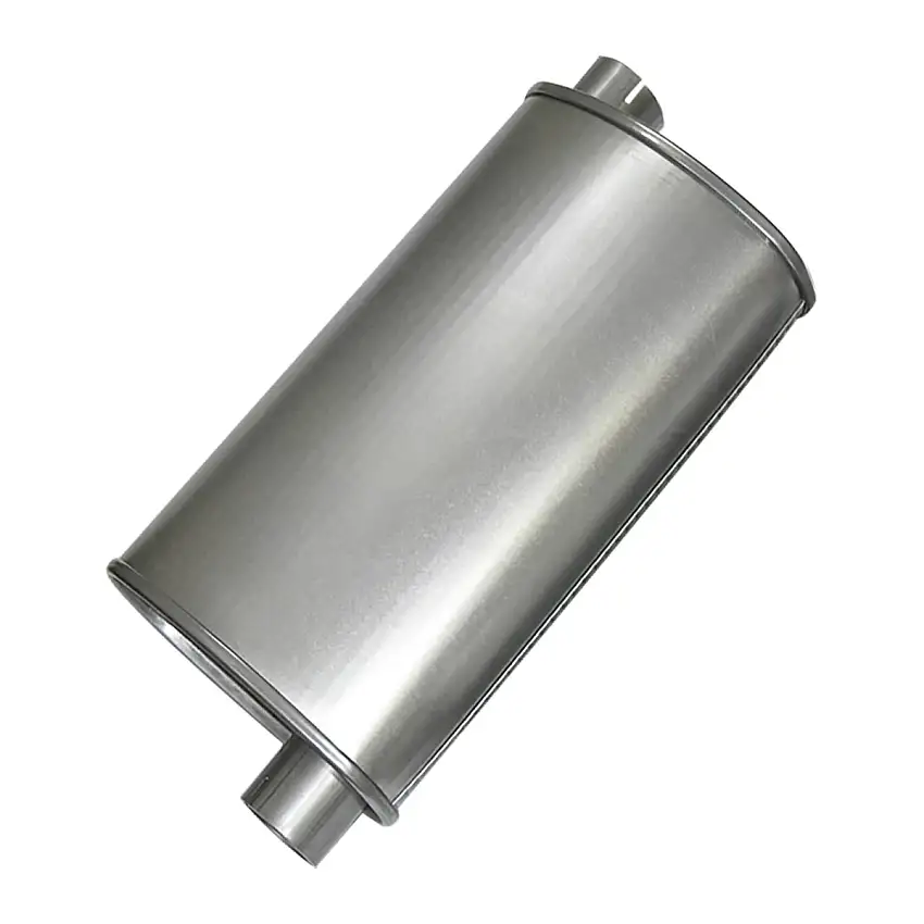 1964 Pontiac GTO Lemans 21" Oversized Offset Muffler 2-1/4" Inlet, 2-1/4" Outlet, 1pc