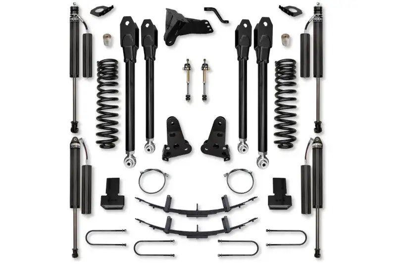 2017-2022 Ford F250 & F350 4WD Diesel Rock Krawler 4 inch X-Factor Series Suspension System RR Shocks | F2XF4005-RR