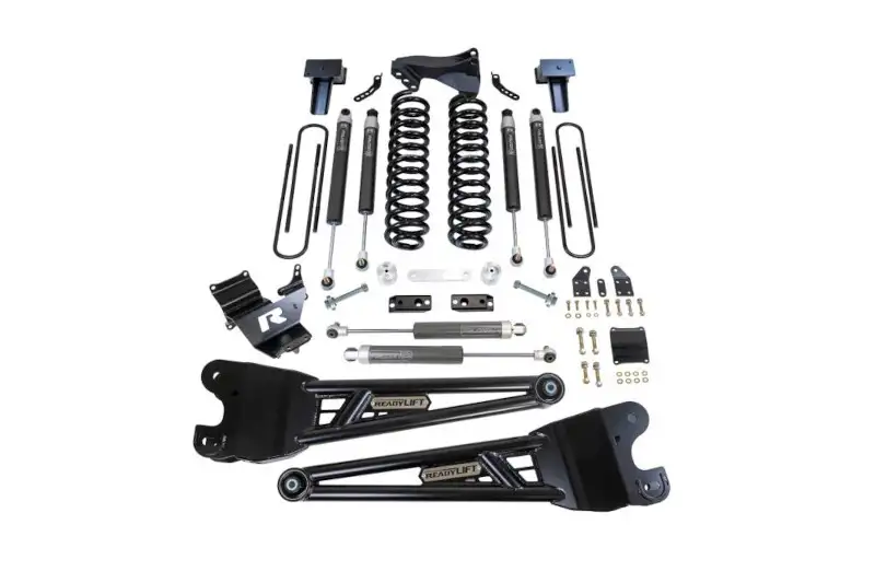2023-2026 Ford F250 & F350 4WD ReadyLift 4 inch Coil Spring Lift Kit with Falcon Shocks & Radius Arm | 49-23421
