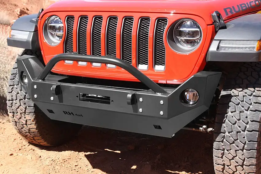 Rock Hard 4X4 Patriot Series Front Winch Bumper for 18-24 Jeep Wrangler JL & Gladiator JT RH-90216-
