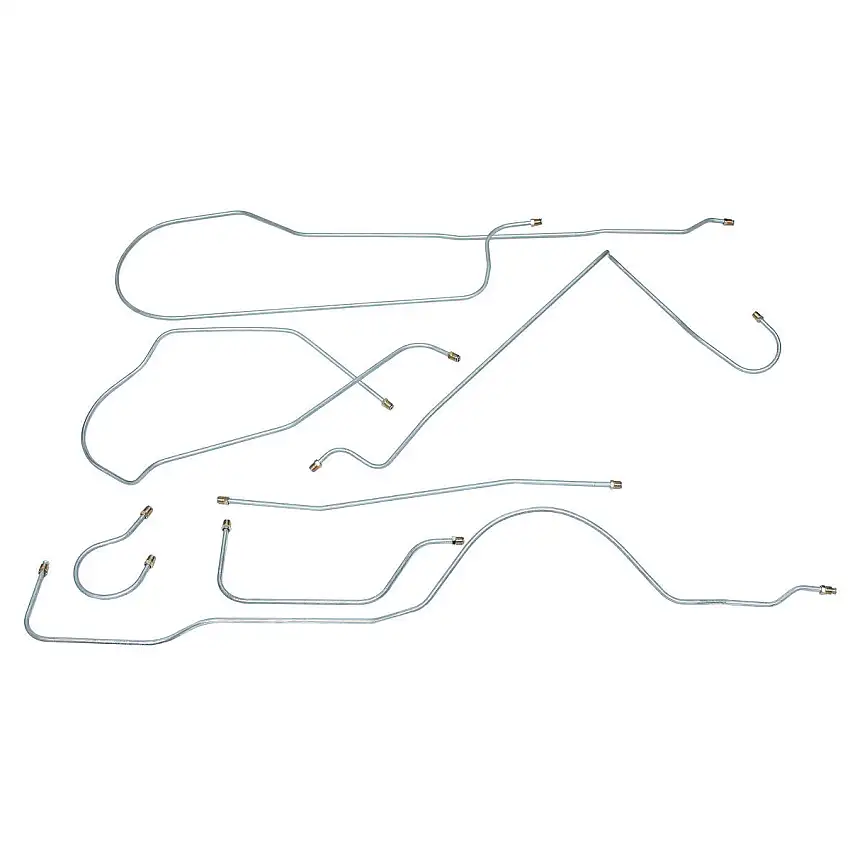 1958 Buick Super/Roadmaster Manual Drum Brake Line Kit 6pc, Stainless
