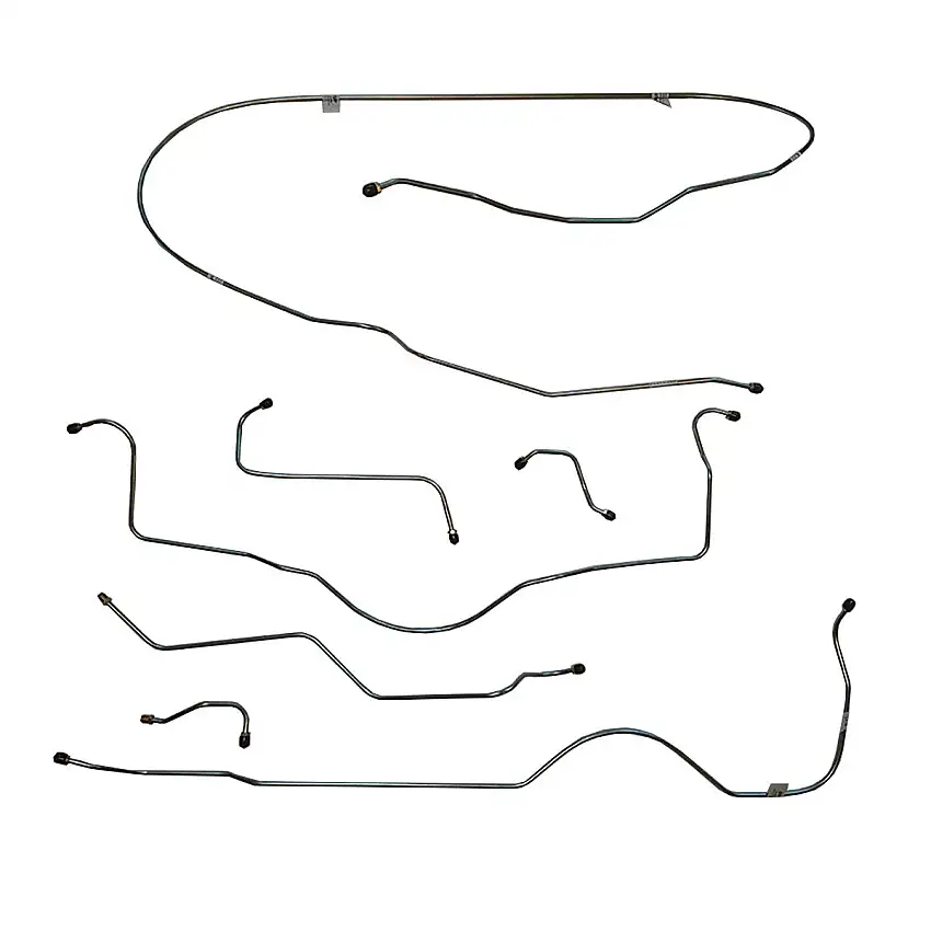 1954 Cadillac Series 62 129" WB Complete Power Brake Line Kit 6pc, Stainless