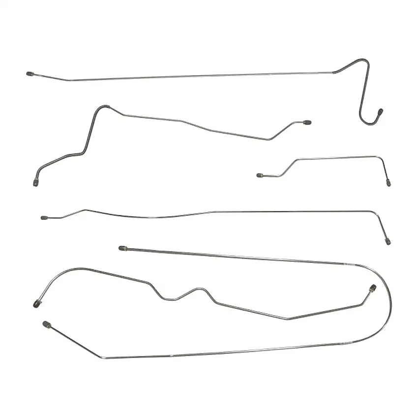 1951 Chevrolet Special Hardtop Complete Drum Brake Line Kit 6pc, Stainless