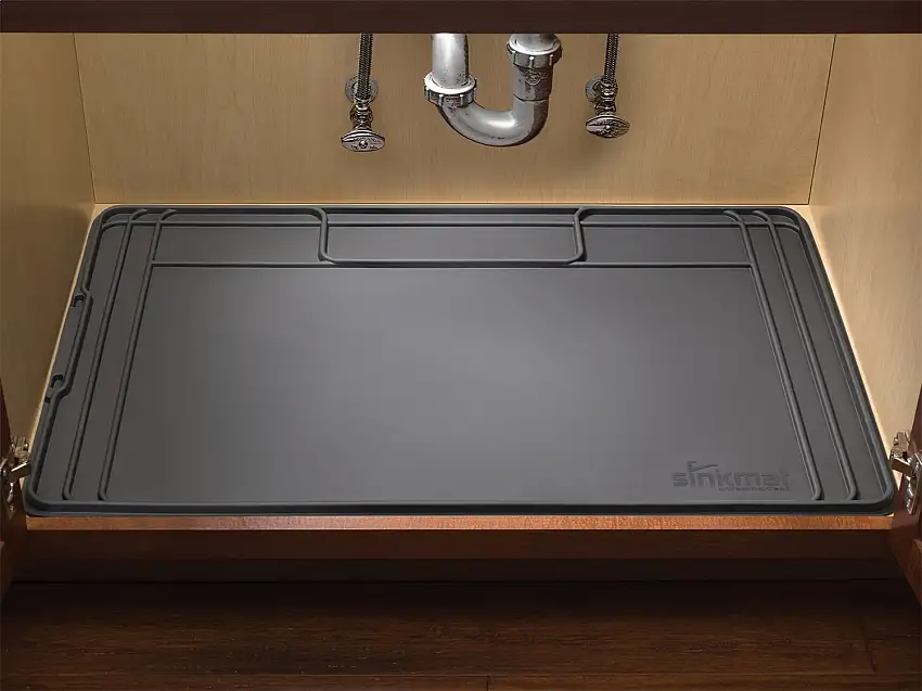 WeatherTech SinkMatTM; Black; Fits Standard 36 in. Wide Cabinet and Can Be Trimmed Down To 30.75 in. Or 28 in. USM01BK