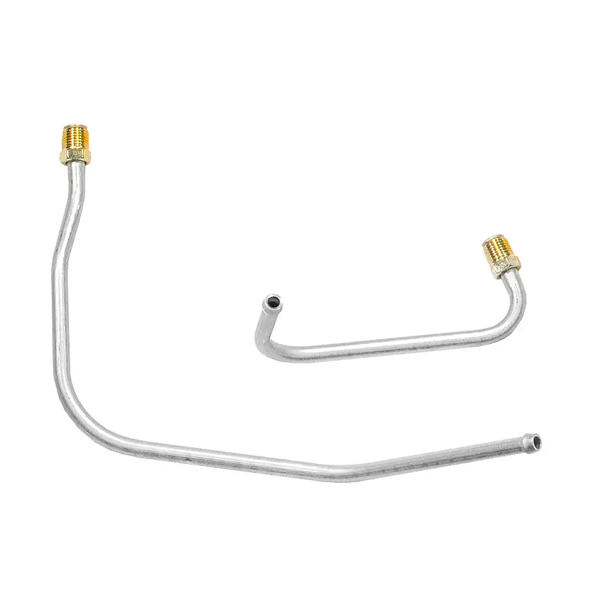 1970-72 Plymouth A-Body 440CID 3-2bbl "Six-Pack" Lower 5/16" Pump to Carb Lines 2pc, Stainless