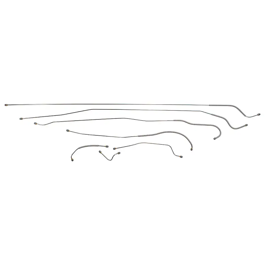 1951-52 Plymouth Cambridge/Cranbrook Manual Drum Brake Line Kit, Stainless