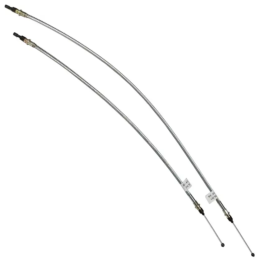GM F-Body Brake Cables 1969 Camaro JL8 Rear Disc Brake Cables 2pc, Stainless