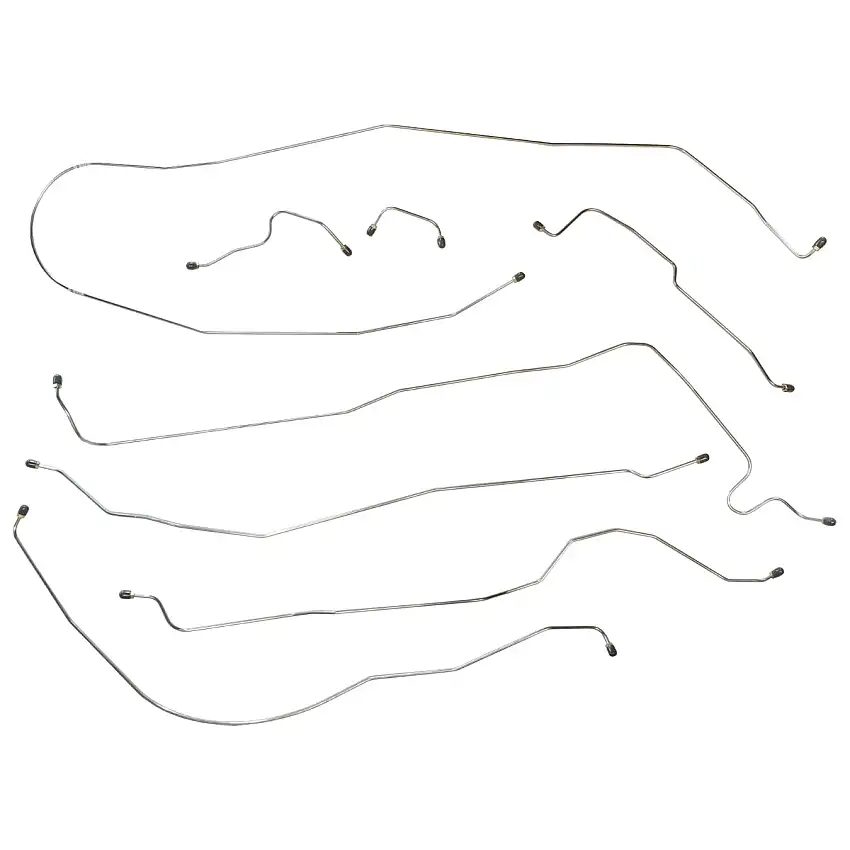 1959-64 Studebaker Hawk Power Brake Line Kit 8pc, Stainless