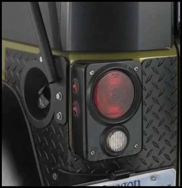 Warrior Products Steel Tail Lights For 2007-14 Jeep Wrangler JK 2 Door & Unlimited 4 Door Models 2960