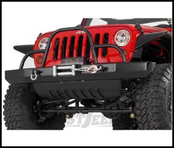 Warrior Products Rock Crawler Front Bumper with Winch Mount and D-Ring Mounts For 2007-18 Jeep Wrangler JK 2 Door & Unlimited 4 Door Models 596