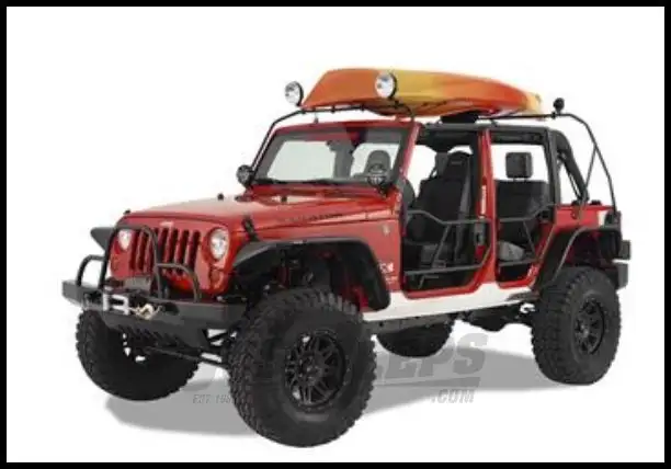 Warrior Products Watercraft Rack for JK Wrangler For 2007-18 Jeep Wrangler JK 2 Door & Unlimited 4 Door Models 878