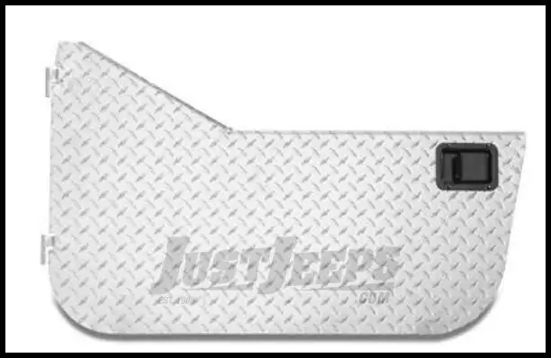 Warrior Products Aluminum Diamond Plate Half Doors with Rotary Style Paddle Latch For 1997-06 Jeep Wrangler TJ Models 916DOOR